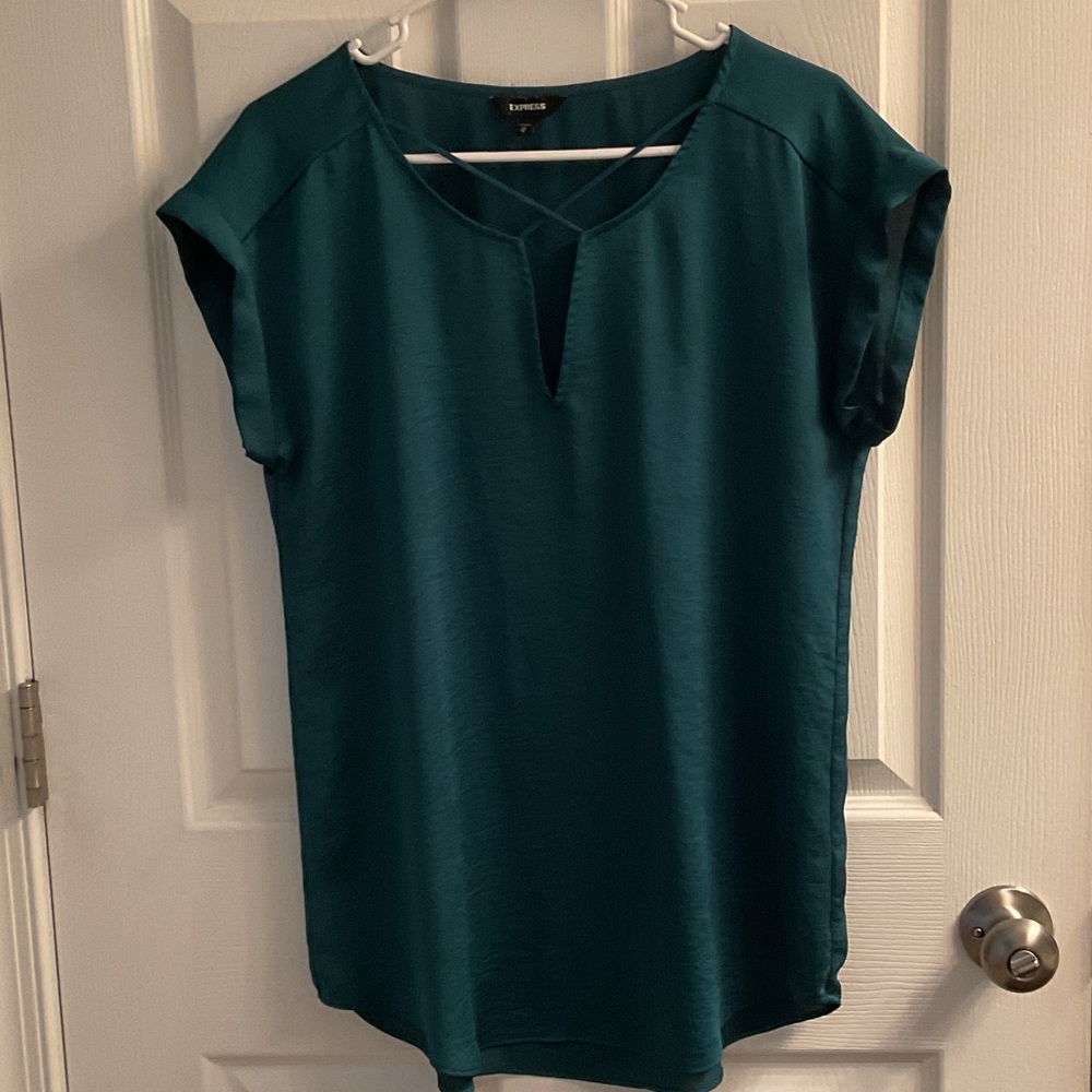 Express Hunter Green Top